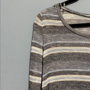 Aeropostale Tops - Mock Neck Contrast Trim Striped Tee Aeropostale Tops - Mock Neck Contrast Trim Striped Tee